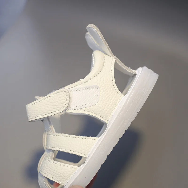 Baby Girls Genuine Leather Sandals Boys Summer Shoes Infant Toddler Shoes Non-slip Soft-soled Kids Children Casual Beach Sandals