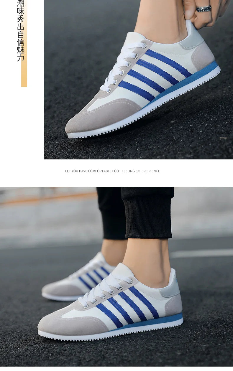 Men's Shoes Trend Casual Shoes for Men Breathable Flat Shoes Outdoor Fitness Free Sports Male Shoes Comfortable Vulcanized Shoes   (Available)