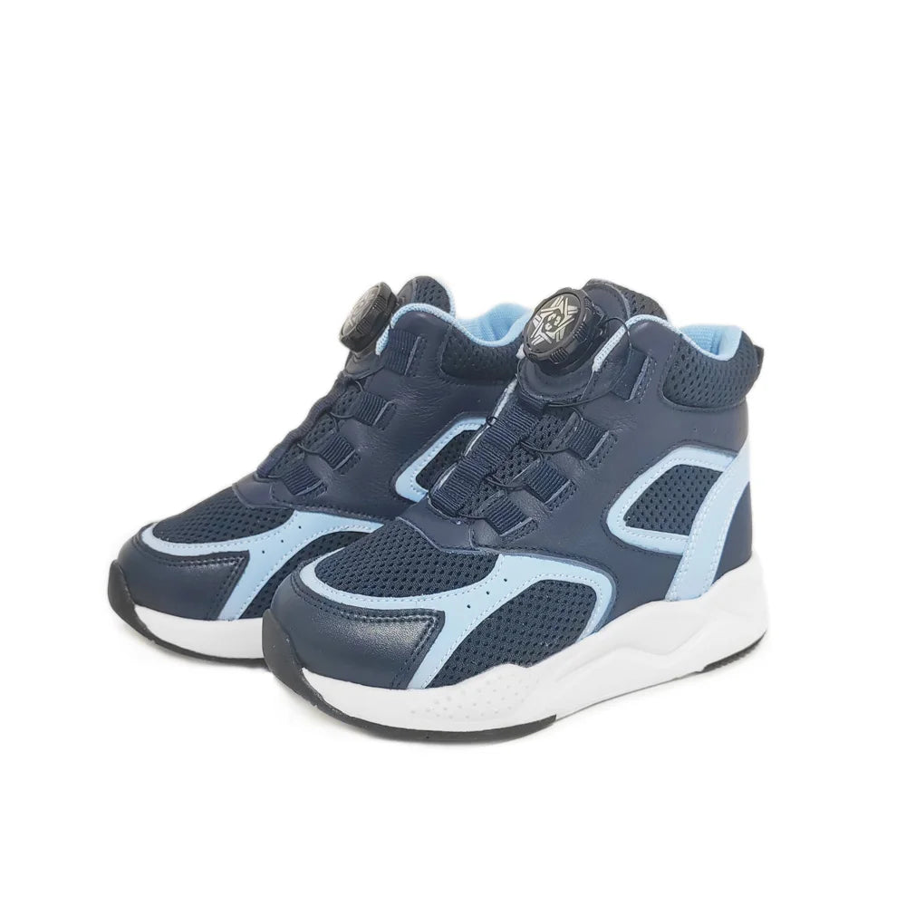 Boys Orthopedic Sneakers For Kid Leather Children School Training Shoes Sporty Running Boot With Arch Support Size24-36
