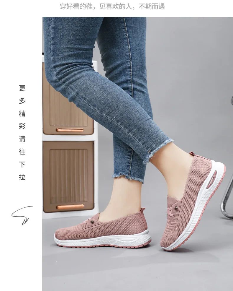 Women's Shoes 2025 Casual Sneakers Breathable Mesh Chunky Sole Affordable Free Shipping