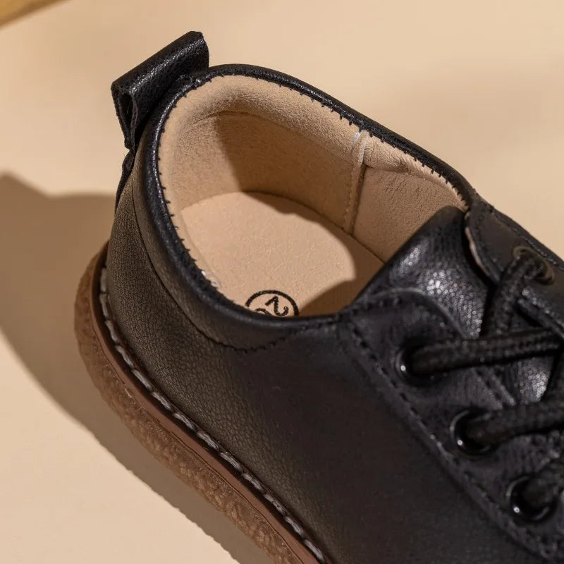New Spring Autumn Children Formal Leather Shoes Causal Girls Fashion Flat Shoes Versatile Kids Boys Uniform Performance Shoes