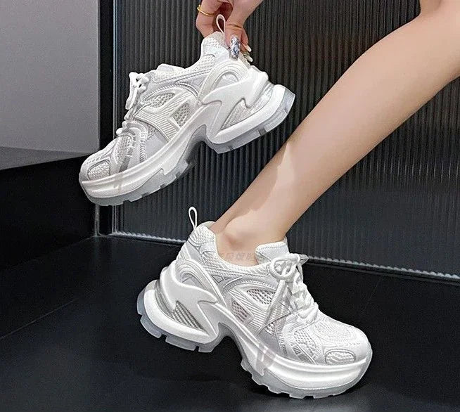 Athletic Woman Footwear 2025 New Sneakers Sports Designer Luxury Vulcanized Shoe Trends On Sale Mesh Breathable Shoes for Women