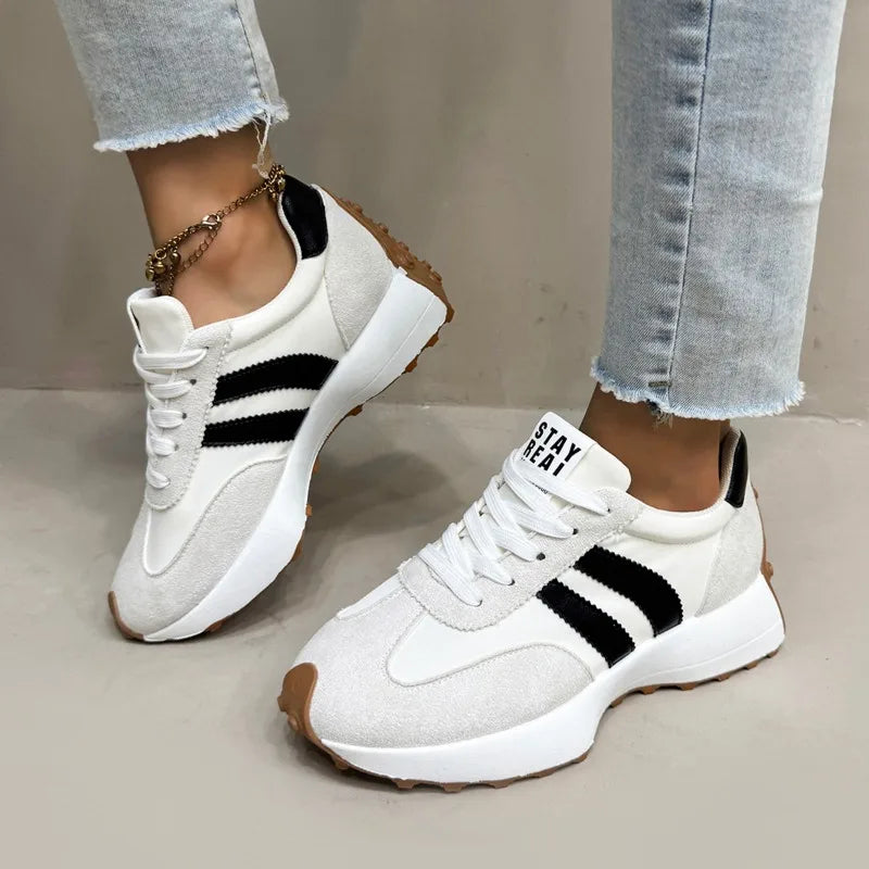 Women Sneakers 2025 New Spring Autumn Brand Vulcanize Shoes Casual Footwear Light Flat Breathable Shoes Женская Обувь