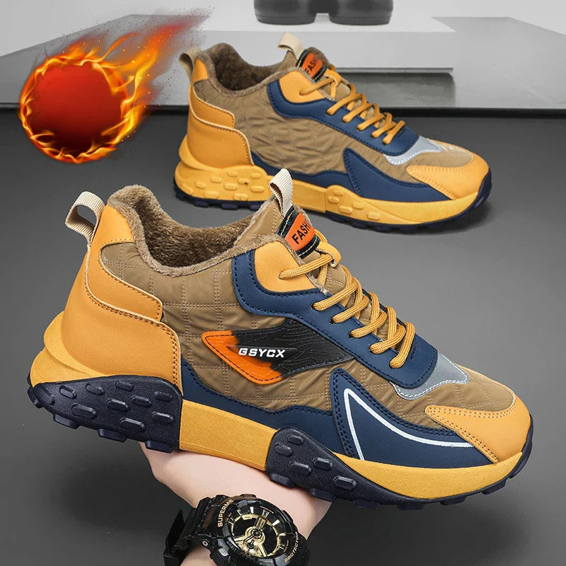 2025 New Sneakers Shoes for Men Luxury Platform Male Sneakers High Quality Casual Running Shoes Winter Plus Size Cotton Shoes