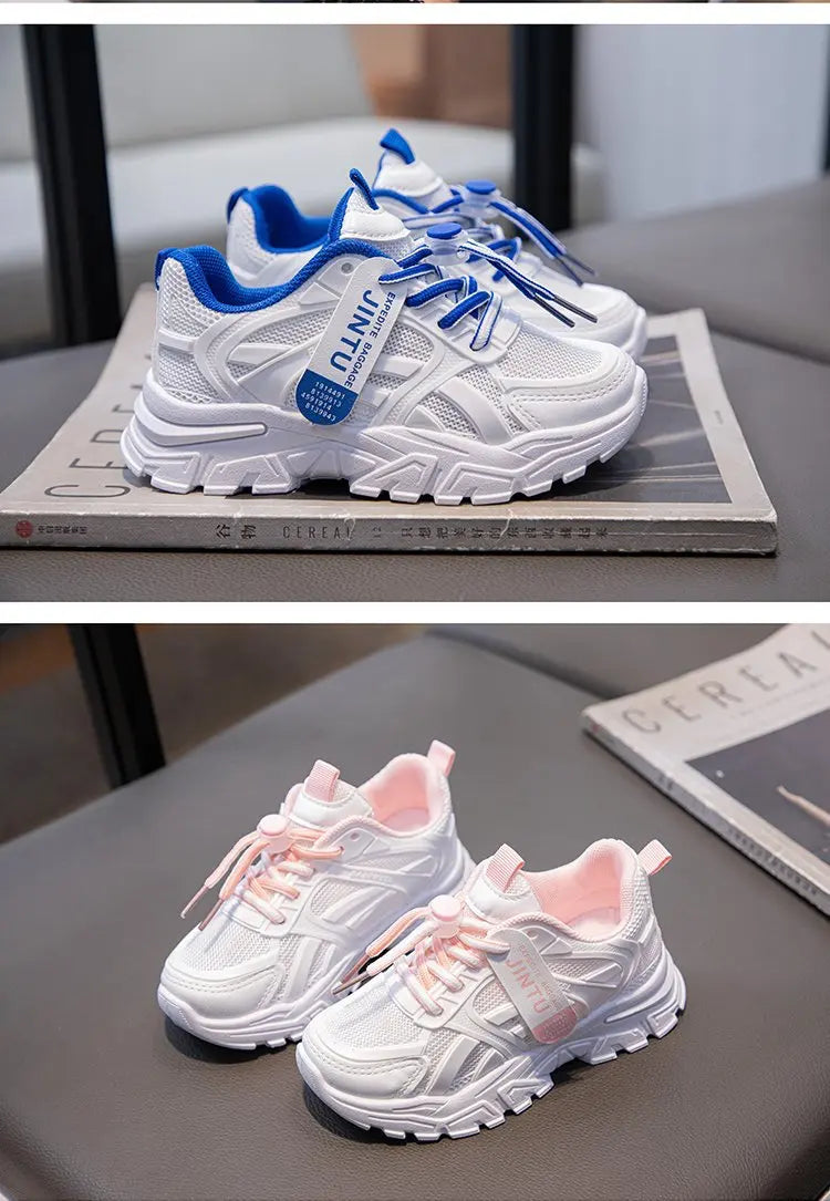 Children Mesh Sneakers Kids Boys Girls Lightweight Casual Sports Running Shoes New Arrival Soft Sole Summer Breathable Tennis