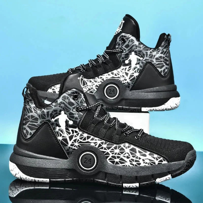 High Quality Basketball Shoes Men Sneakers Boys Basket Shoes Autumn High Top Anti-slip Outdoor Sports Shoes Trainer Male Summer