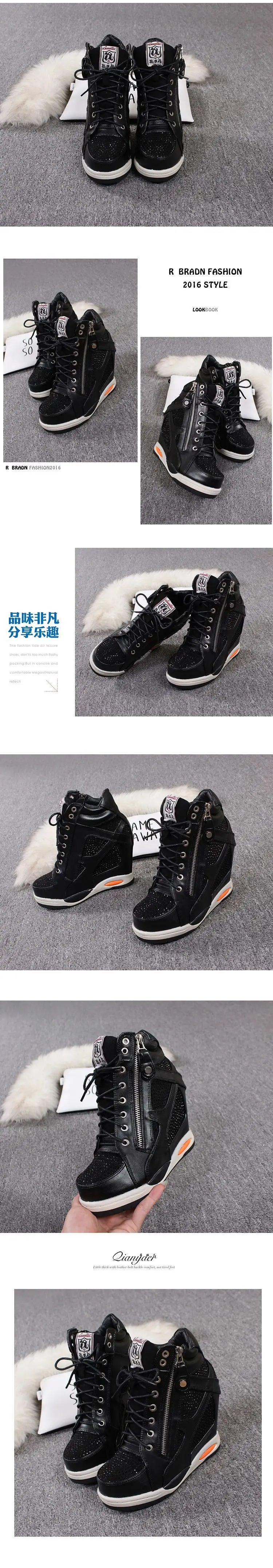 Shoes Womens Sneakers with Platform Woman Shoe Luxury Wedge Heel Basket Autumn Winter Thick Fashion High Casual Running Low help