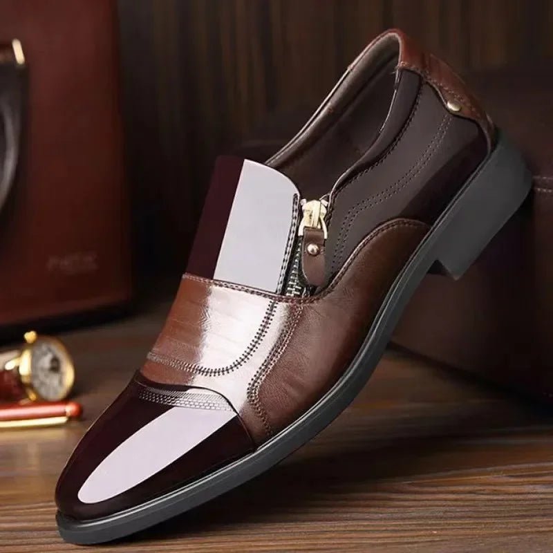 Shoes for Men Shoes Leather Shoes Business Dress Shoes All-Match Casual Shock-Absorbing Wear-Resistant Footwear Chaussure Homme (Available)