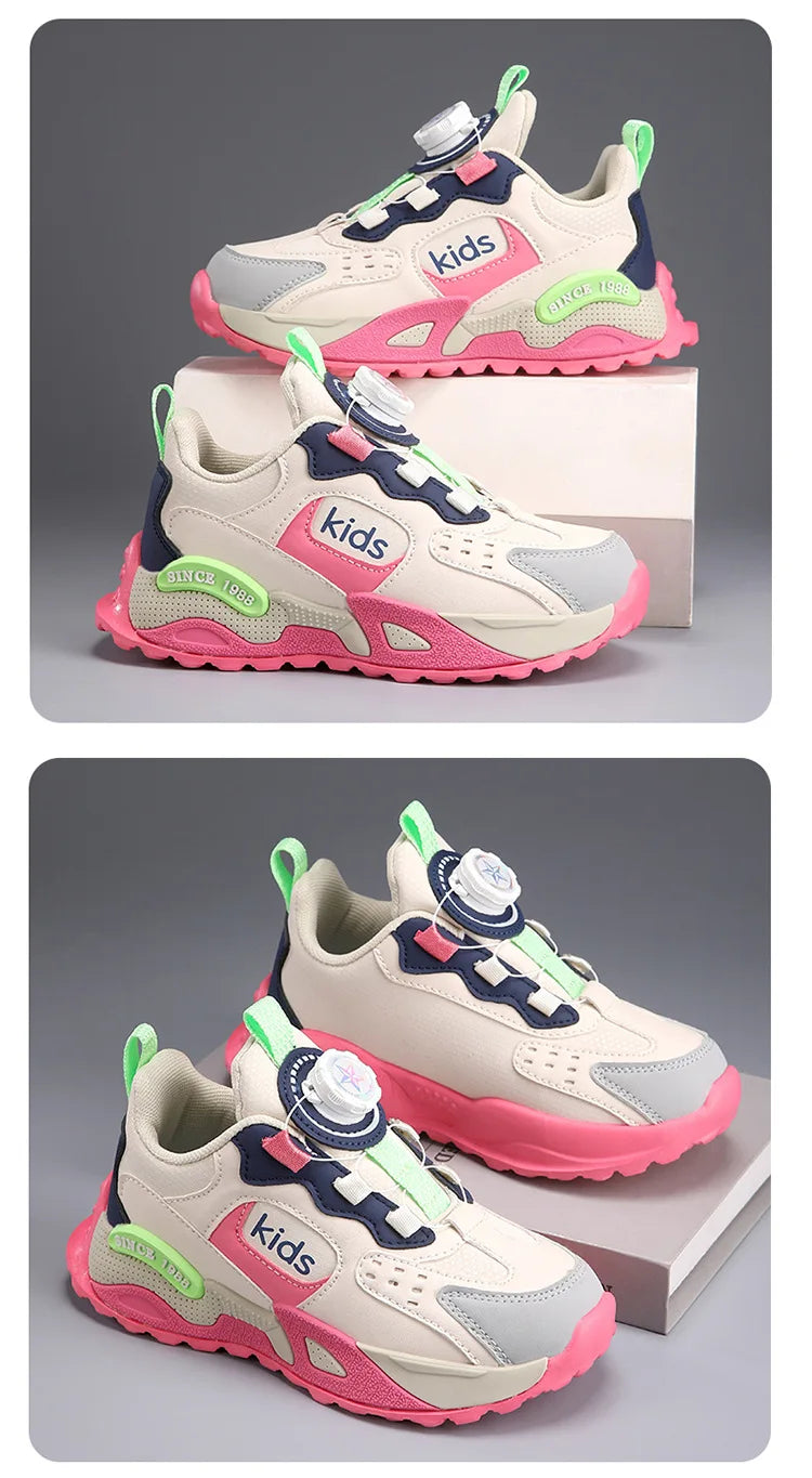 Brand Children's High-quality Casual Sports Shoes Girls Non-slip Running Shoes Comfortable School Kids Breathable Sneakers
