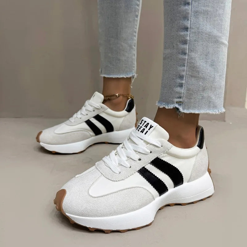 Women Sneakers 2025 New Spring Autumn Brand Vulcanize Shoes Casual Footwear Light Flat Breathable Shoes Женская Обувь