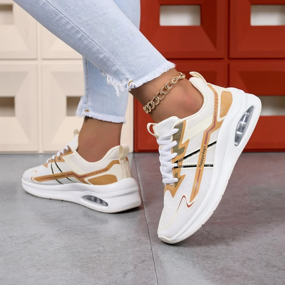 Women's Running Shoes Comfortable Breathable Sports Sneakers Wear-resistant Anti-slip Shoes Shock-absorbing Training Sneakers