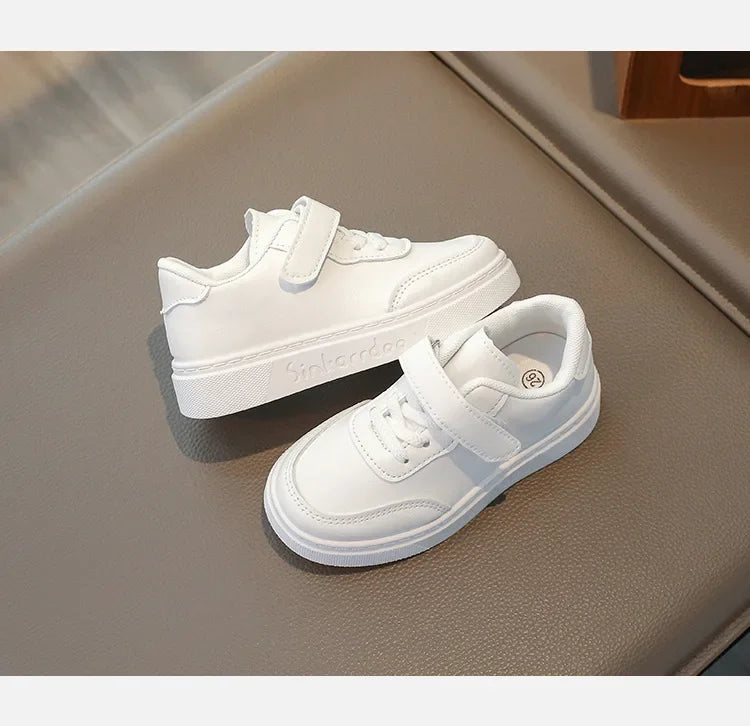 Boys White Shoes for Children Girls Unisex Kids Skate Sneakers Casual Fashion Classic for School Rubber Anti-skid Breathable New