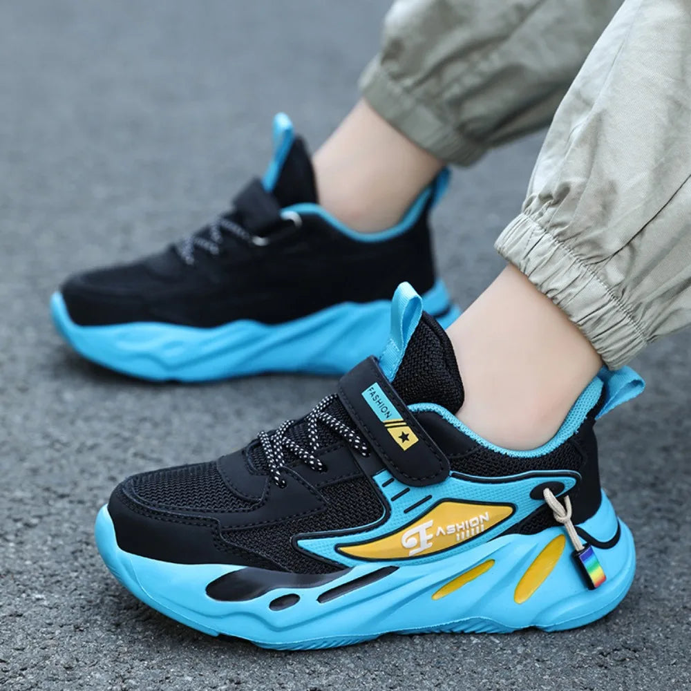 Children Boys Mesh Sports Running Shoes Breathable Non-slip For Girls Casual Running Walking Kid's Sneakers