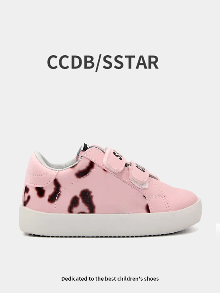 Girls Sneakers Spring Autumn Kids Fashion Brand Sport Running Chunky Trainers Baby Children Casual Glittler Star Shoes Soft Sole