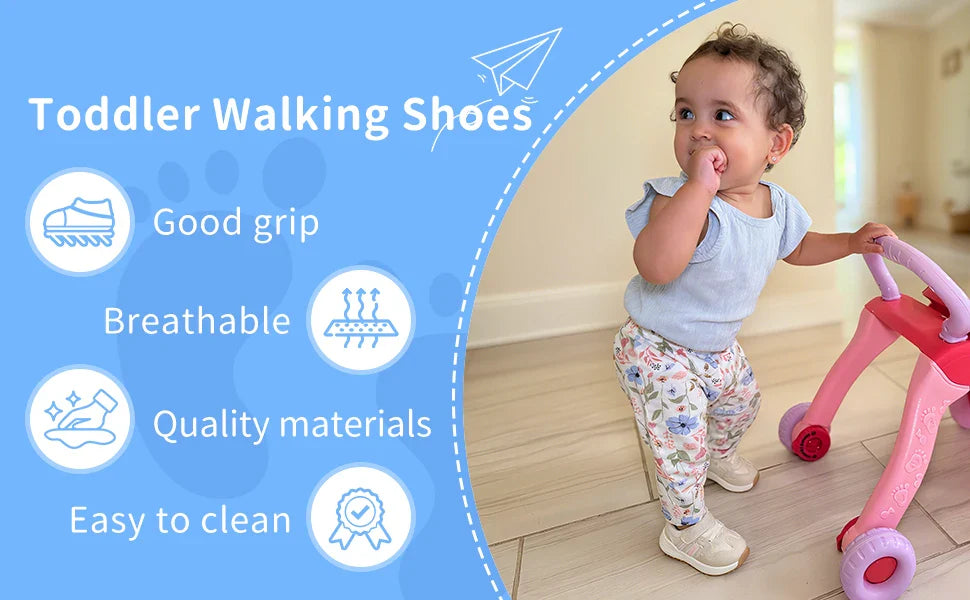 Baby Boys Girls Fashion Casual Sneakers  Breathable Non-slip Comfortable Walking Shoes