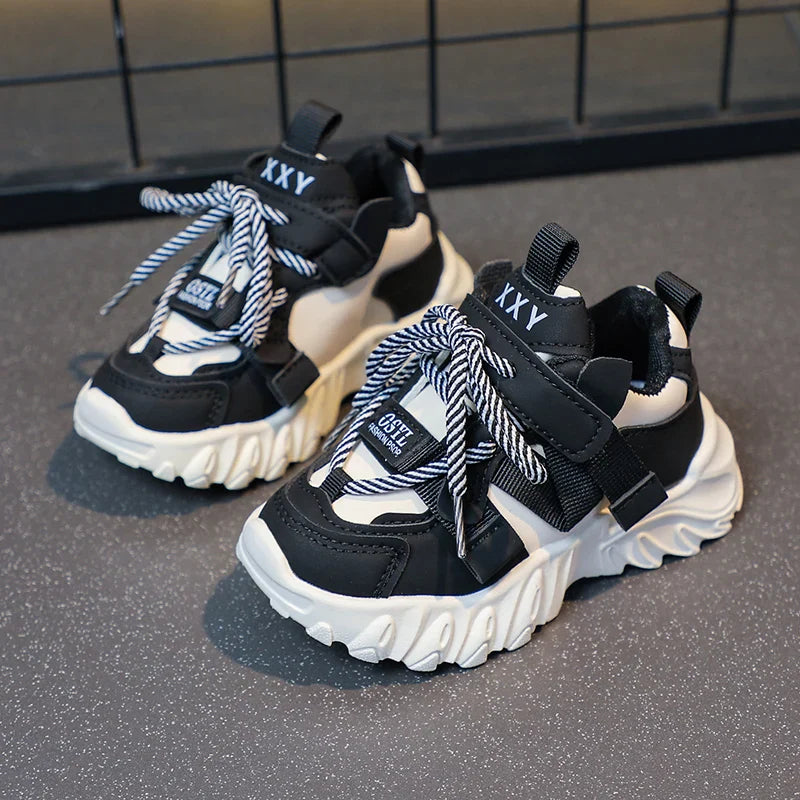 Kids Sport Chunky Shoes Mesh Breathable Casual Girls Sneakers children boy Shoes