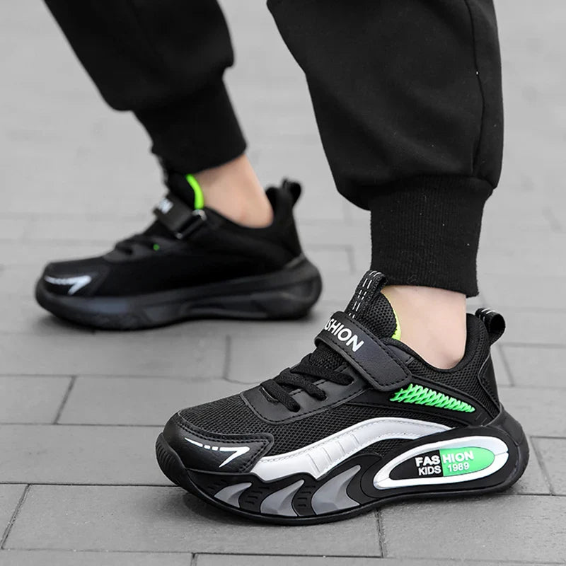 Children's Sneakers for Boys Breathable Mesh Running Sports Shoes Lightweight Students Kids Casual Walking Shoes Non-Slip