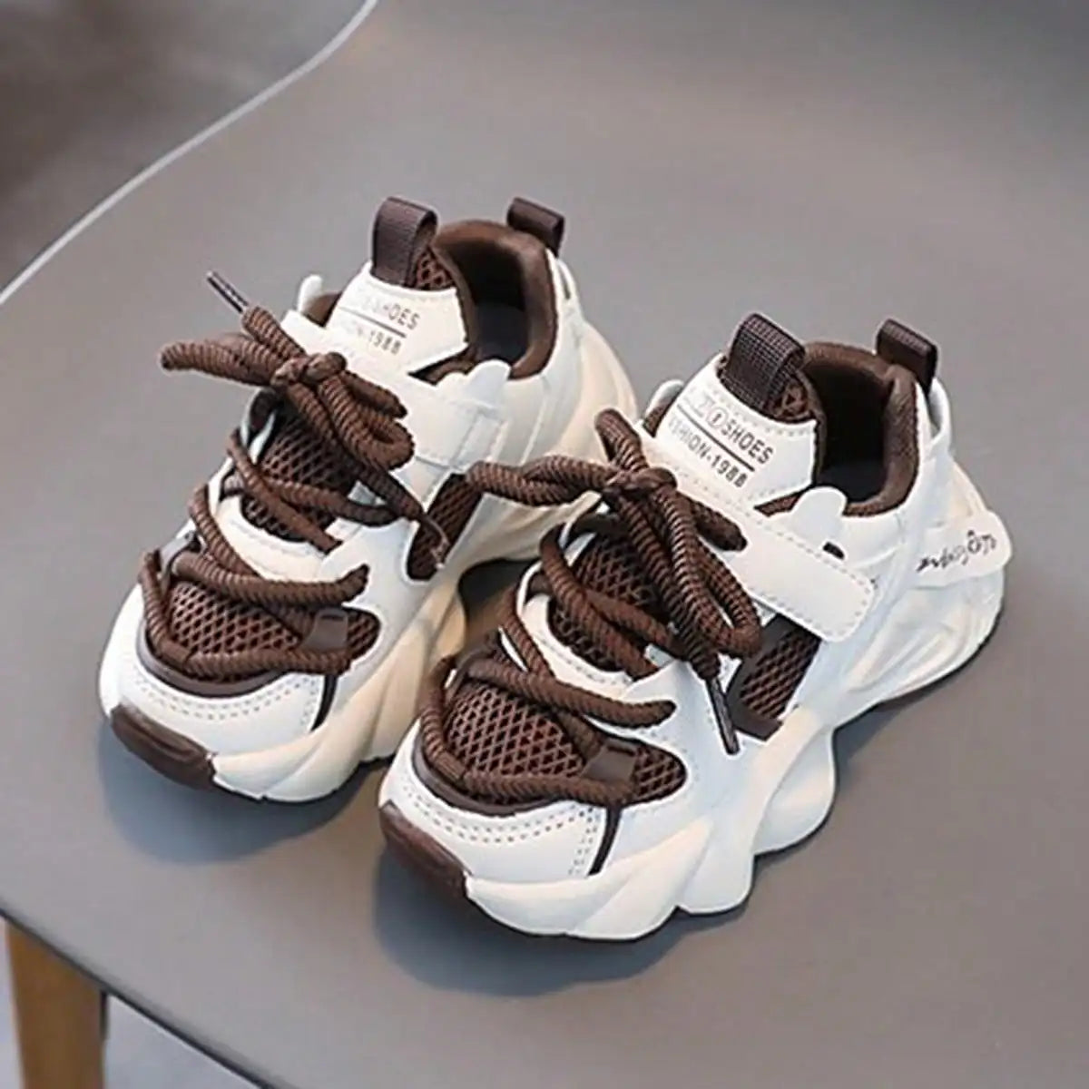 Casual Dad-Style Lace-Up Sneakers, Boys and Girls - Breathable and Comfortable Walking Shoes for Autumn and Spring