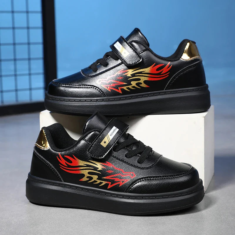 Children's Sports Shoes Boys Casual Running Sneakers Breathable Non-Slip Flat Walking Shoes Fashion Kids Athletic Footwear