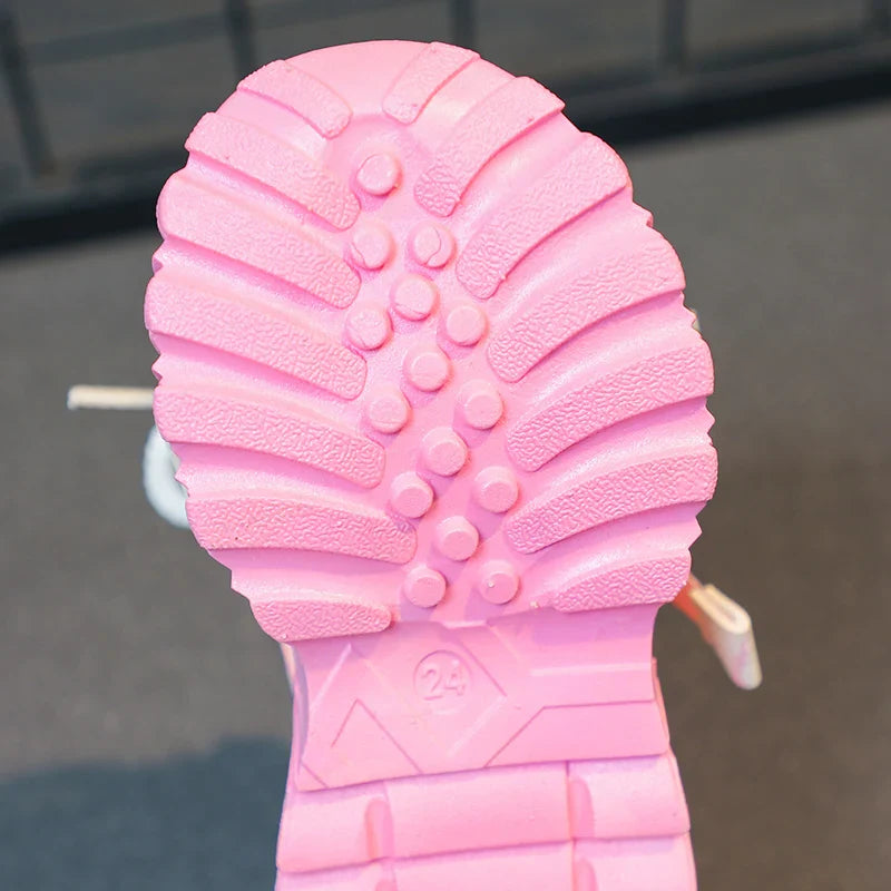 Kids Sport Chunky Shoes Mesh Breathable Casual Girls Sneakers children boy Shoes