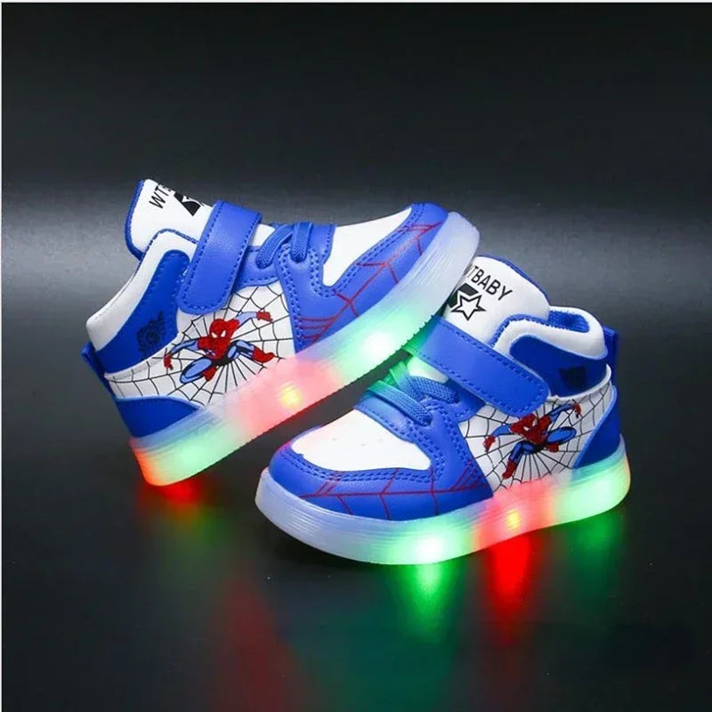 Children's Led Light Shoes Fashion  Boys Sneakers Girls Casual Shoes Breathable Kids Sport Shoes