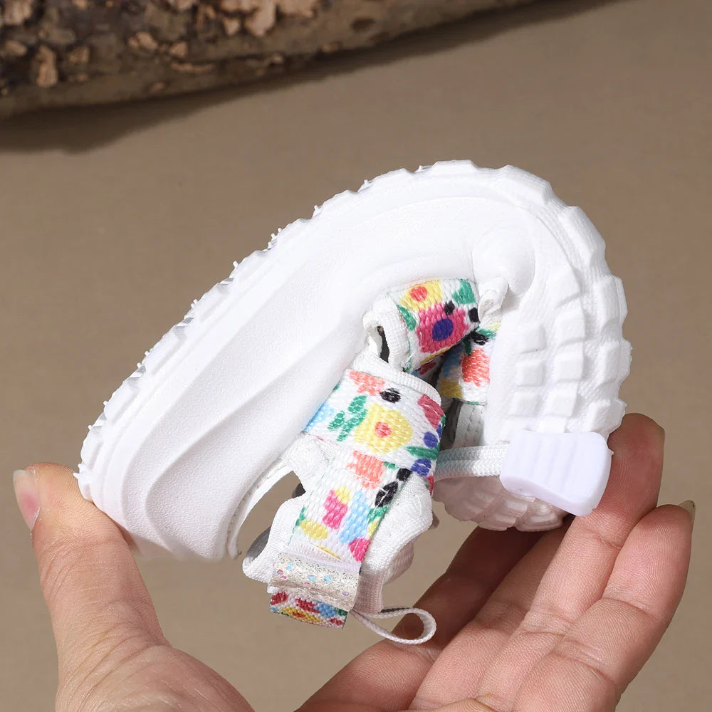 2025 New Summer Kids Sandals For Girls Mesh Flower Breathable Children Sport Shoes Soft Sole Toddler Girls Sandals Beach EU21-30