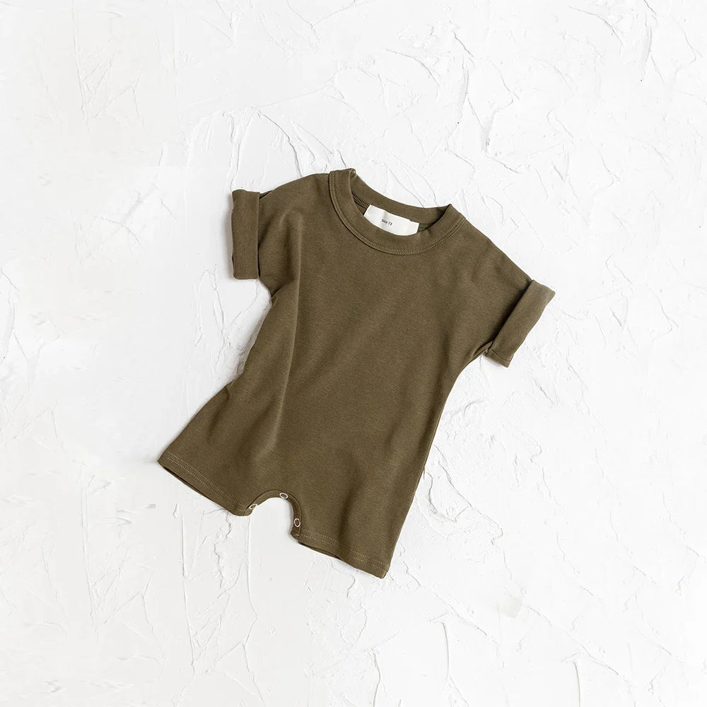 Toddler Baby Boys Clothes Fashion Summer Outfit Sets Short Sleeve Solid Color Tops  Shorts 2PCS Casual Kids Clothes  Suit