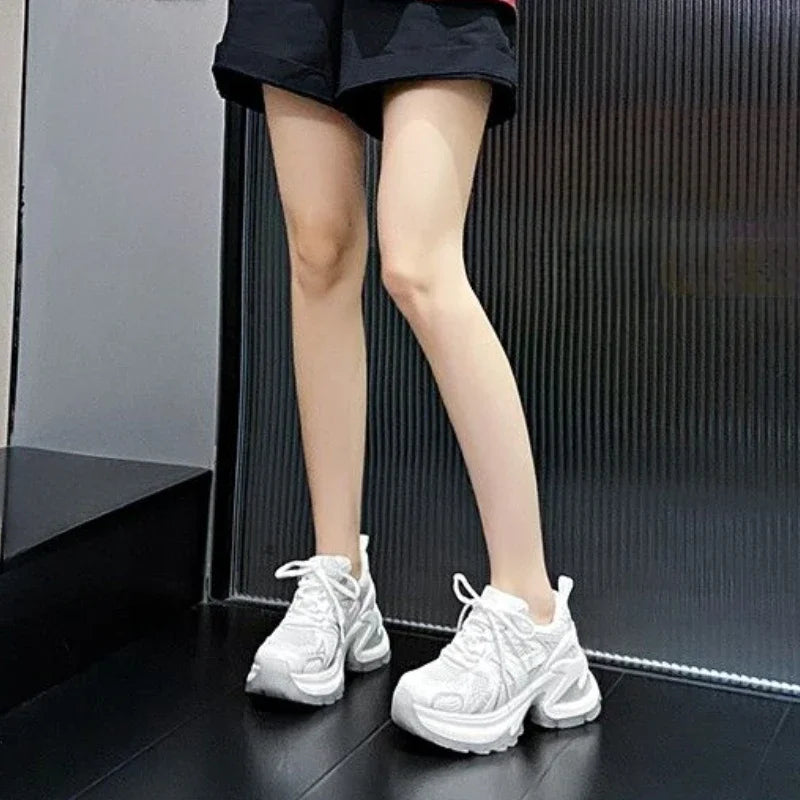 Athletic Woman Footwear 2025 New Sneakers Sports Designer Luxury Vulcanized Shoe Trends On Sale Mesh Breathable Shoes for Women