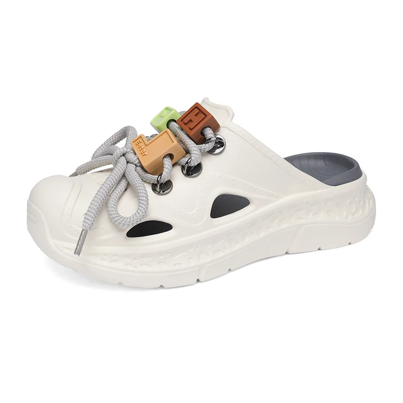 Summer Slippers for Men and Women, Non-Slip Toe-Toe Outdoor Thick-Soled Wear-Resistant Casual Beach Shoes Sandals