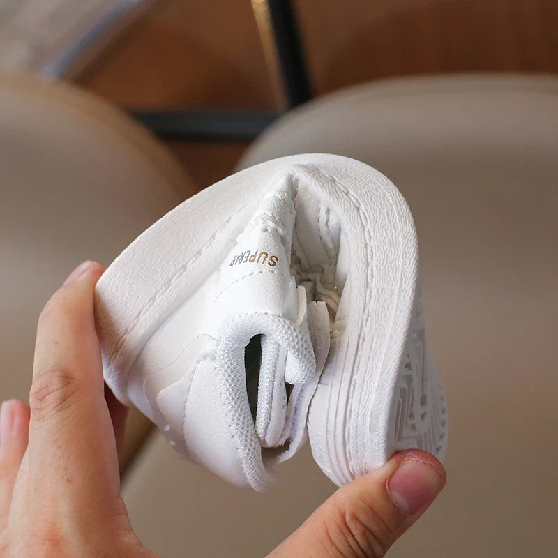 Children's Sneakers Kids Fashion Design White Non-slip Casual Shoes for Boys Girls Hook Breathable Sneakers Toddler Outdoor Shoe