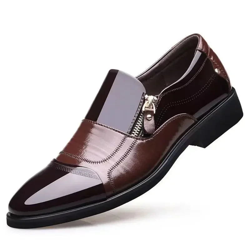 Shoes for Men Shoes Leather Shoes Business Dress Shoes All-Match Casual Shock-Absorbing Wear-Resistant Footwear Chaussure Homme (Available)