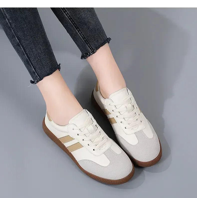 Women Sneakers Fashion Shoes Spring Trend Casual Flats Sneakers Female New Fashion Comfort White Vulcanized Platform Shoes 2024