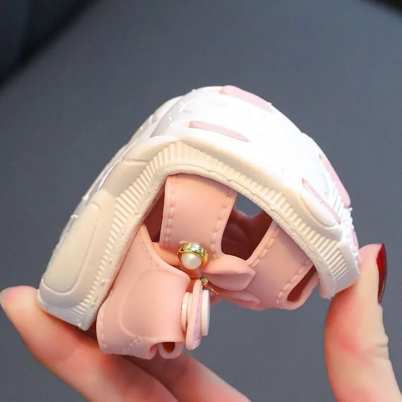 Infant Girls Sandals Summer Baby Shoes Can Make Sounds Cute Bow Princesses Kid Toddler Children Soft First Walkers
