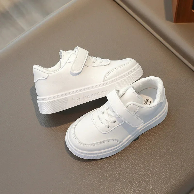 Boys White Shoes for Children Girls Unisex Kids Skate Sneakers Casual Fashion Classic for School Rubber Anti-skid Breathable New