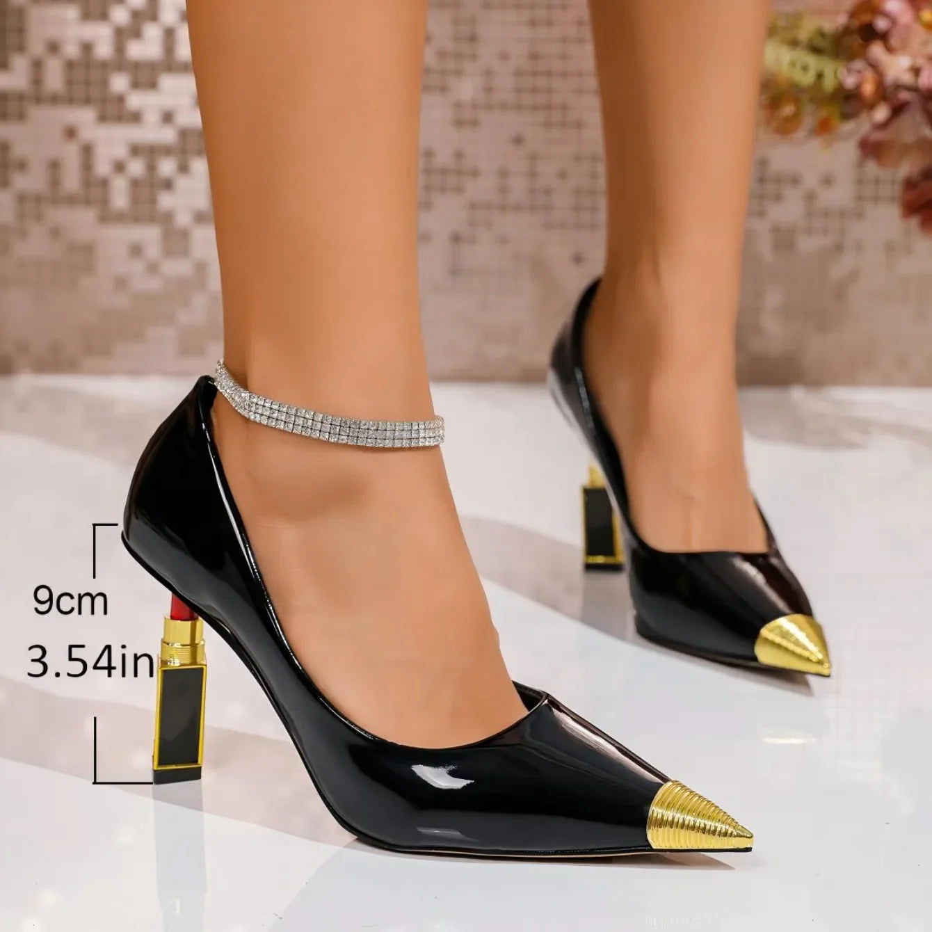 2025 New Fashion Women's Pumps Spring and Autumn Female Designer Luxury Metal Pointed Elegant High Quality Low-cut Shoes.