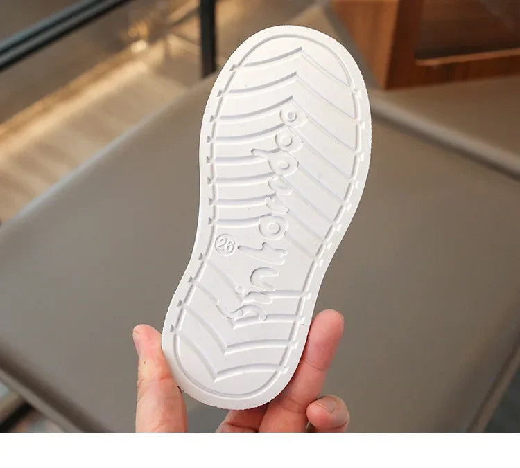 Boys White Shoes for Children Girls Unisex Kids Skate Sneakers Casual Fashion Classic for School Rubber Anti-skid Breathable New