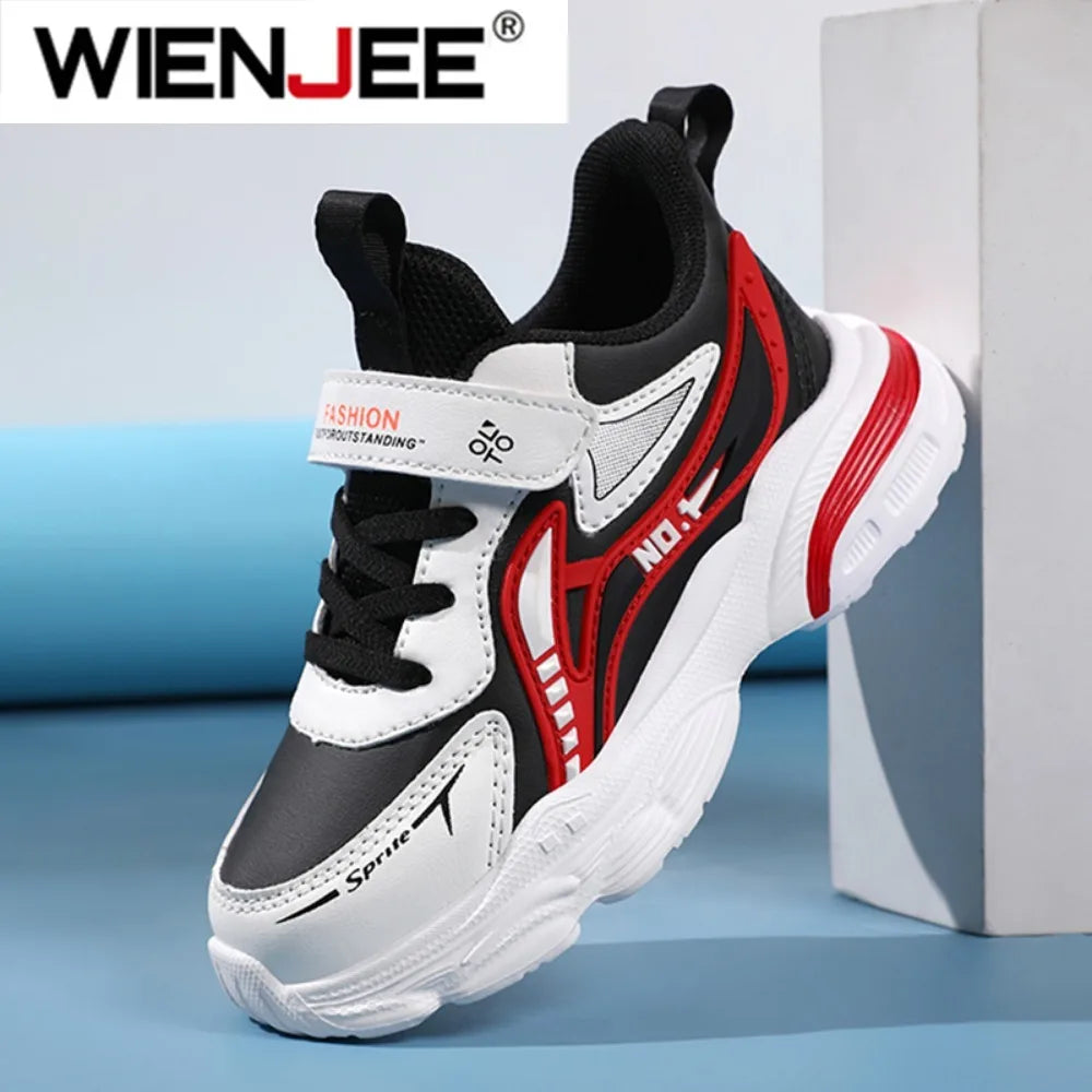 Boys' Kids Fashion Sneakers Lightweight Sports Running Shoes for Children Non-Slip Comfortable Outdoor Athletic Tennis Shoes