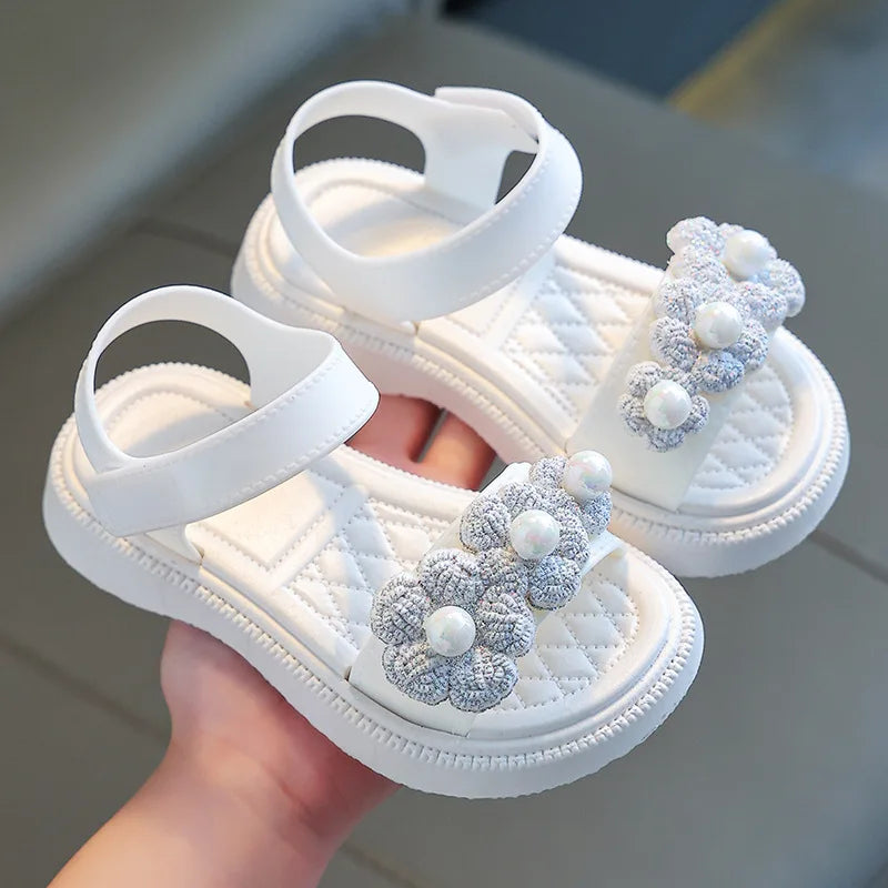 Outdoor Summer Versatile Girls Sandals Children Princess Shoes Casual School Kids Shoes Beach Sandals Children Students Kids