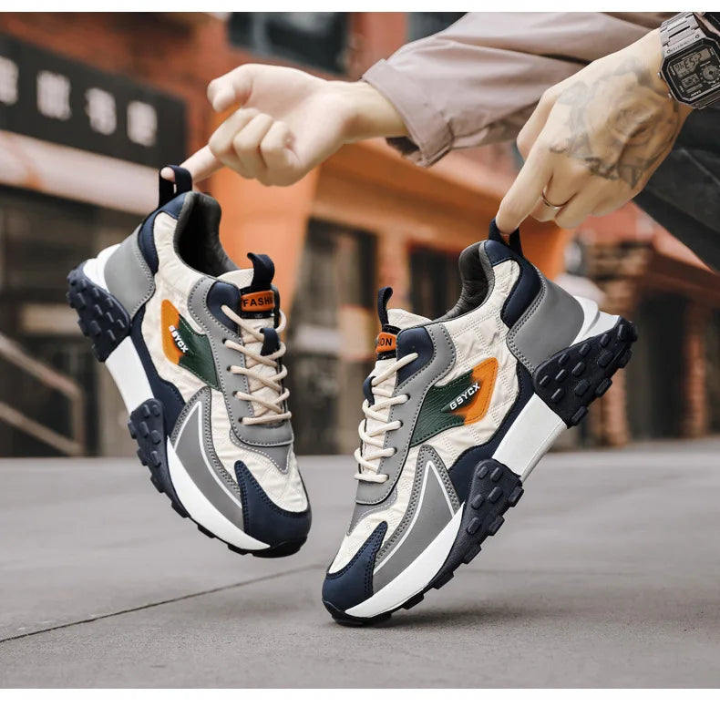 2025 New Sneakers Shoes for Men Luxury Platform Male Sneakers High Quality Casual Running Shoes Winter Plus Size Cotton Shoes