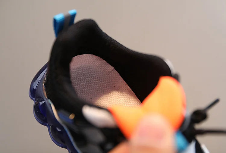 New Kid Sneaker Anti Slip Soft Bottom Boy LED Light Shoes Comfort Versatile Girls Casual Shoe Simple Child Mesh Shoes