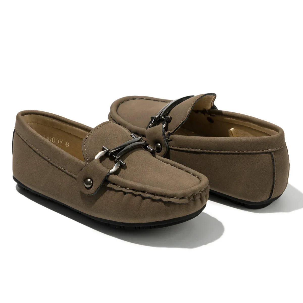 Spring Summer Kids Shoes Boy Girl Casual Shoes Breathable Brown Rubber Sole Children's Boys Girls Flat Leather Shoes Moccasins