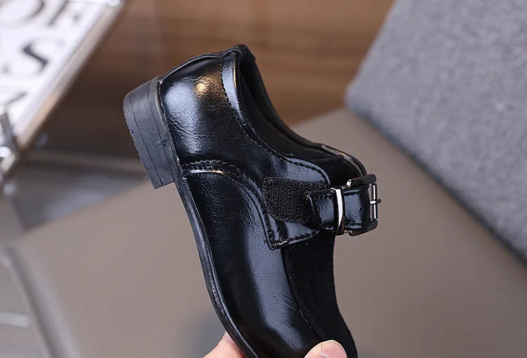 Fashion Girl Shoes 2025autumn New British Style Kid Formal Leather Shoe Simple Girls Casual Shoes Versatile Boy Performance Shoe