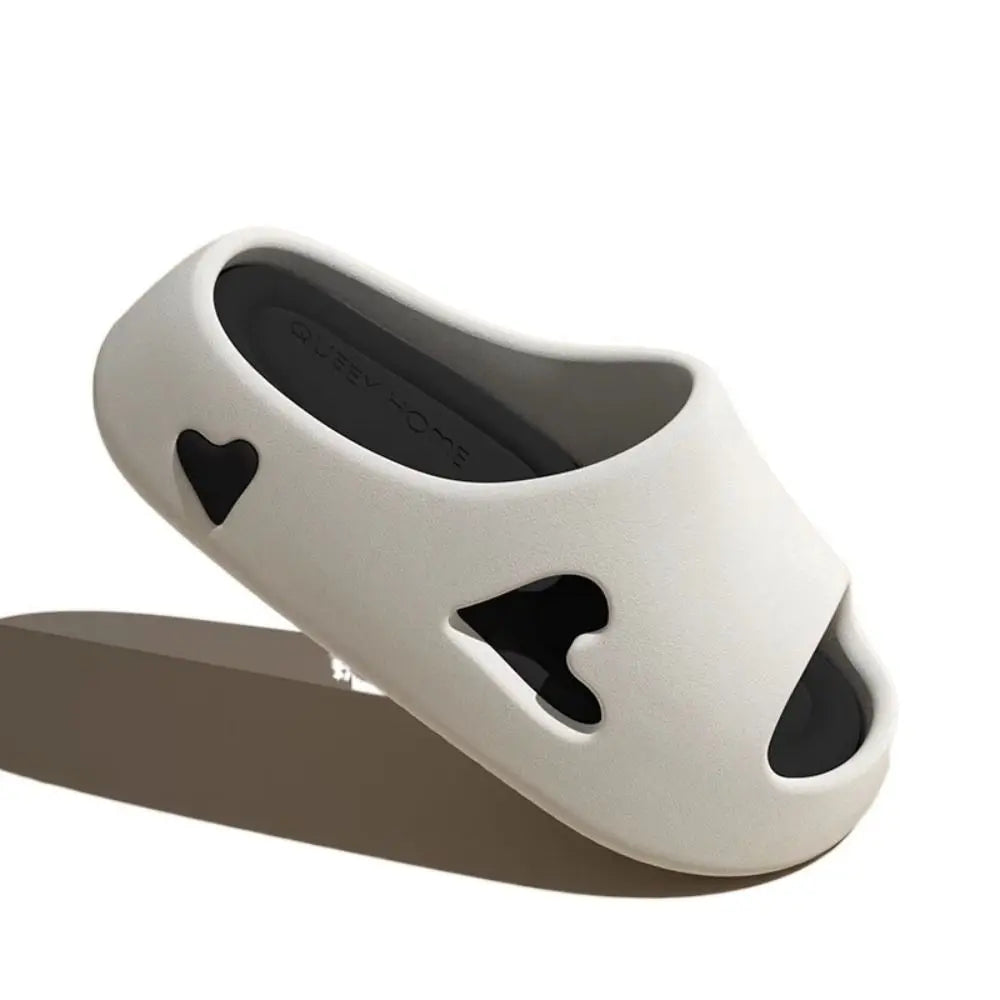 2024 Fashion Women's Slippers Sandals Beach Slides Solid Color Non-slip Thick Shower Shoes for Summer Home Outside