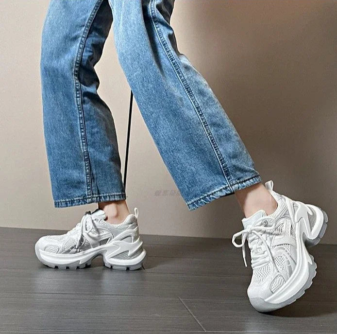 Athletic Woman Footwear 2025 New Sneakers Sports Designer Luxury Vulcanized Shoe Trends On Sale Mesh Breathable Shoes for Women