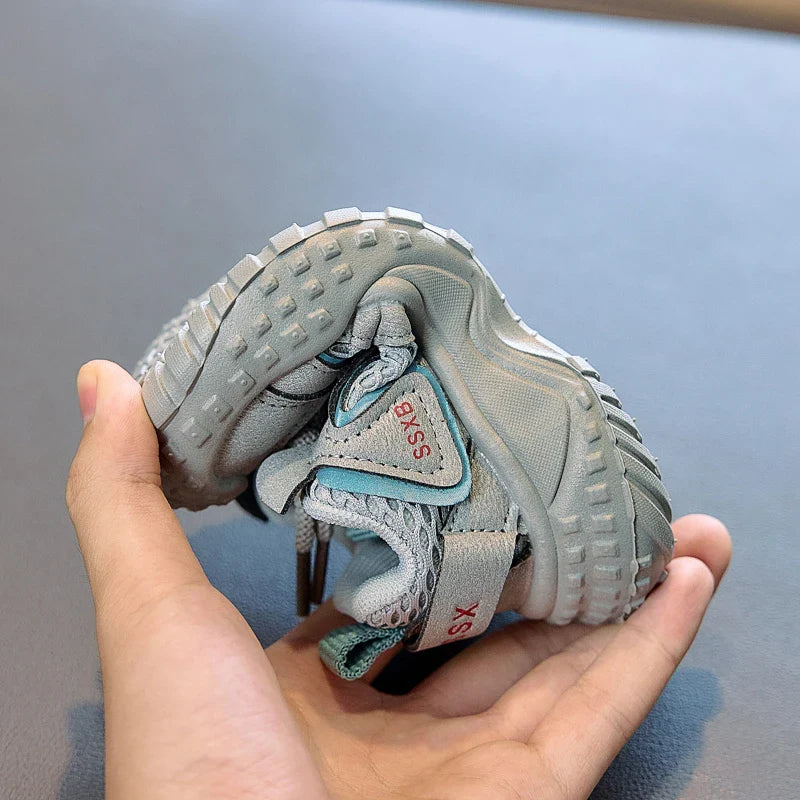 Baby Boys Girls Breathable Mesh Sneakers 2025 New Autumn Toddler Walking Shoes Soft Sole Comfort First Walker Daily Wear Age3-5