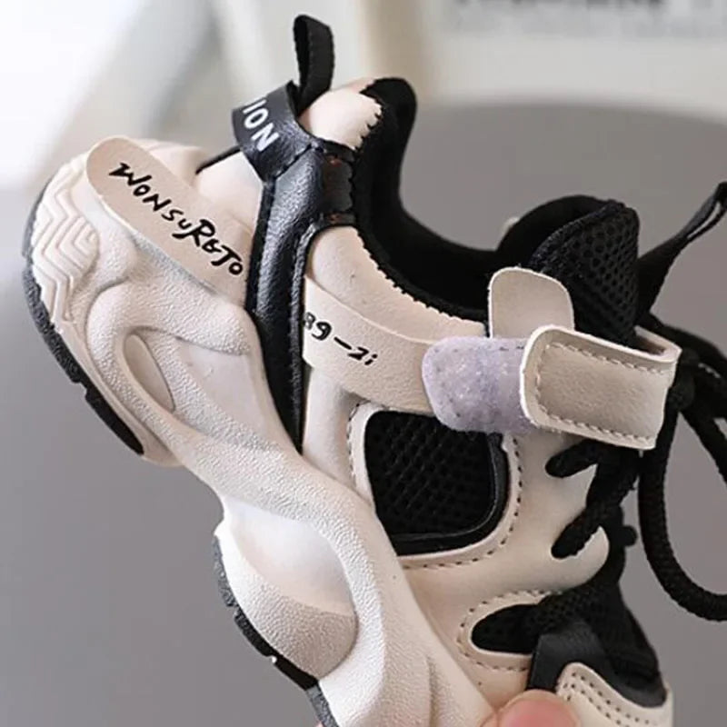 Kids Sport Sneakers for Boys Girls Spring Autumn Student Shoes Non-slip Mesh Breathable Children