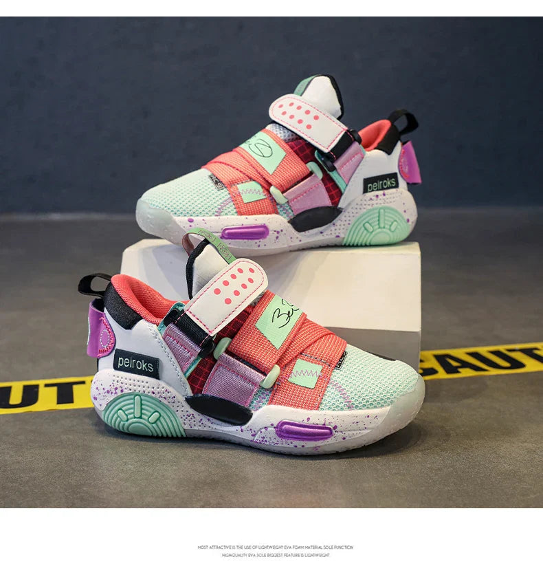 2026 New Children's Basketball Shoes For Boys Girls Non-slip Kids Sport Shoes Lightweight Outdoor Sneakers Trainers Footwear