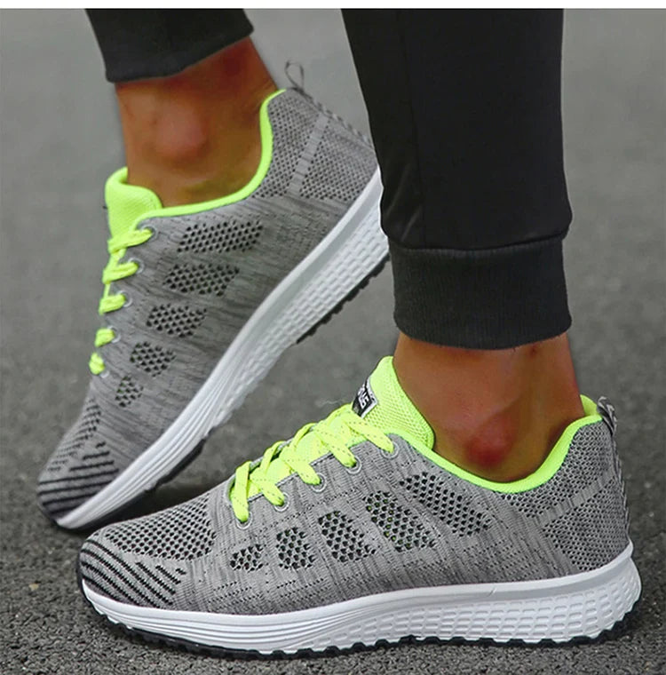 Woman Sneakers Shoes Fashion Lace Up Women's Sneakers Offers Solid Women's Sports Shoes Non-Slip Footwear Shoes For Women