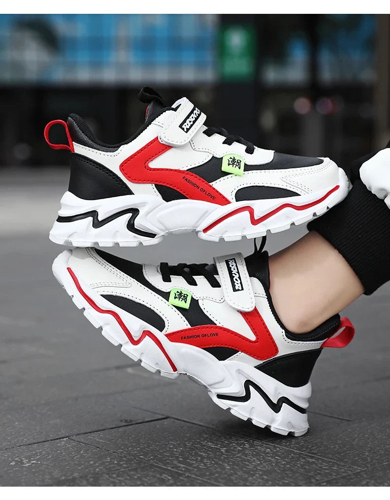 Fashion Children Sneakers Boys Shoes Leather Pu Kids Shoes School Casual 6 To 12 Years Sports Tennis Sneakers for Girls