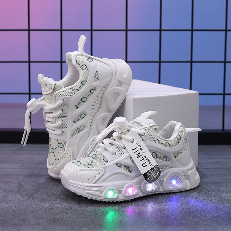 Kids Sneakers 2025 Spring New Girl Sneakers1-6years Old Casual LED Kid Shoes Fashion Girls' Shoes Designer Shoes Tenis De Mujer